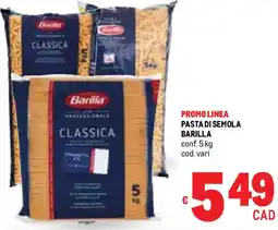 Metro Pasta di semola BARILLA offerta