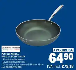 Metro Pentole agnelli padella svasata alta offerta