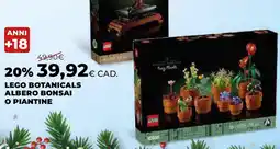 Ipercoop Lego botanicals albero bonsai o piantine offerta