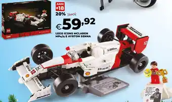 Lego icons mclaren mp4/4 e ayrton senna