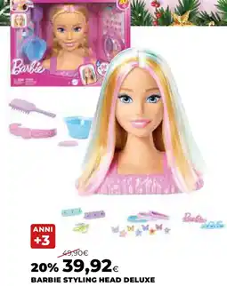Ipercoop Barbie styling head deluxe offerta