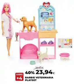 Ipercoop Barbie veterinaria playset offerta