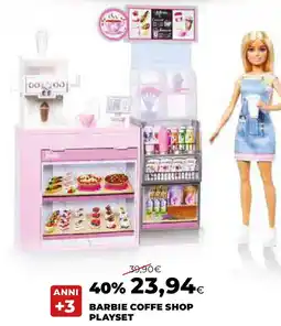 Ipercoop Barbie coffe shop playset offerta