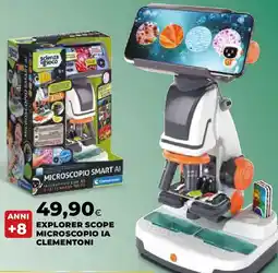 Ipercoop Explorer scope microscopio ia clementoni offerta