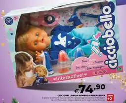 Ipercoop Cicciobello bua bambola interattiva offerta
