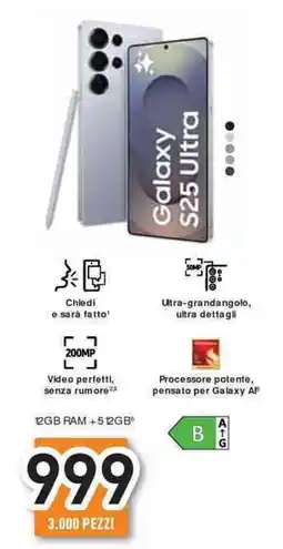 Unieuro SAMSUNG Galaxy S25 Ultra offerta