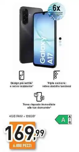 Unieuro SAMSUNG Galaxy A17 offerta