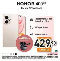 Unieuro HONOR 400 5G offerta