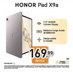Unieuro HONOR Pad X9a offerta