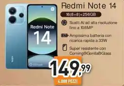 Unieuro Redmi Note 14 offerta