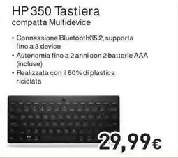 Unieuro HP 350 Tastiera offerta