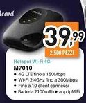Unieuro tp-link Hotspot Wi-Fi 4G M7010 offerta