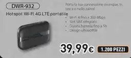 Unieuro D-Link DWR-932 Hotspot Wi-Fi 4G LTE portatile offerta