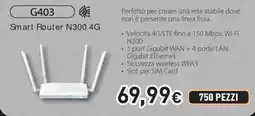 Unieuro D-Link G403 Smart Router N300 4G offerta