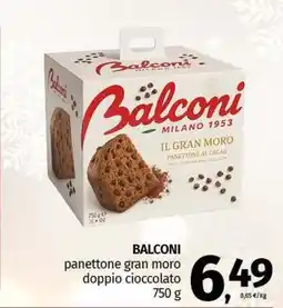 Pam BALCONI panettone gran moro doppio cioccolato offerta