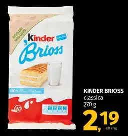 Pam KINDER BRIOSS classica offerta