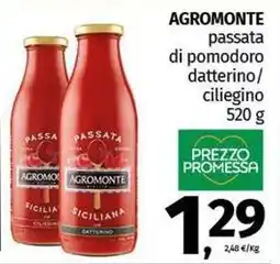 Pam AGROMONTE passata di pomodoro datterino/ ciliegino offerta