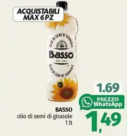 Pam BASSO olio di semi di girasole offerta