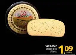Pam San rocco asiago dop all'etto offerta