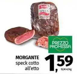 Pam MORGANTE speck cotto all'etto offerta