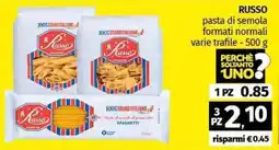 Pam RUSSO pasta di semola formati normali offerta