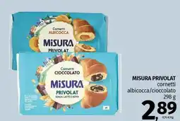 Pam MISURA PRIVOLAT cornetti albicocca/cioccolato offerta