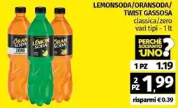 Pam LEMONSODA/ORANSODA/ TWIST GASSOSA offerta