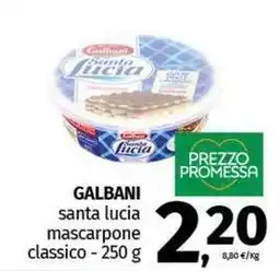Pam GALBANI santa lucia mascarpone classico offerta