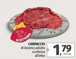 Pam CARPACCIO di bovino adulto scottona offerta