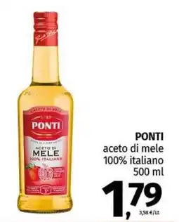 Pam PONTI aceto di mele 100% italiano offerta