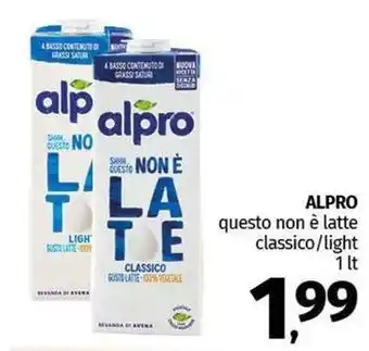 Pam ALPRO questo non è latte classico/light offerta