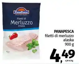 Pam PANAPESCA filetti di merluzzo alaska offerta