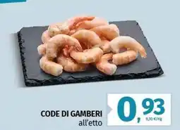 Pam Code di gamberi all'etto offerta