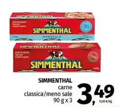Pam SIMMENTHAL carne classica/meno sale offerta