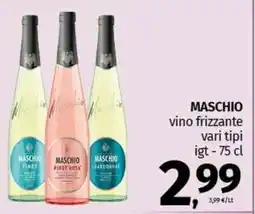 Pam MASCHIO vino frizzante offerta