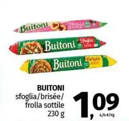 Pam BUITONI sfoglia/brisée/ frolla sottile offerta