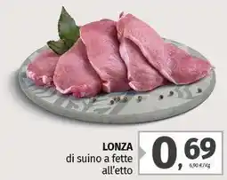 Pam LONZA di suino a fette offerta