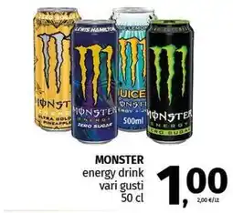 Pam MONSTER energy drink offerta