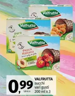 Pam VALFRUTTA succhi offerta