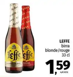 Pam LEFFE birra blonde/rouge offerta