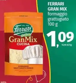 Pam Ferrari gran mix formaggio grattugiato offerta