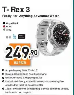 Unieuro amazfit T-Rex 3 offerta