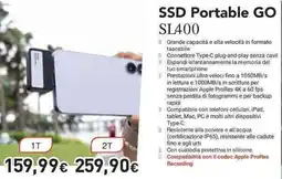 Unieuro Lexar SSD Portable GO SL400 offerta