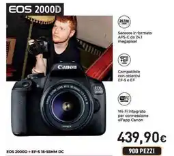 Unieuro CANON EOS 2000D offerta