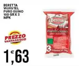 Vantaggio Cash&Carry Beretta wurstel puro suino offerta