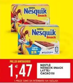 Vantaggio Cash&Carry Nestle nesquik snack latte/ cacao x8 offerta