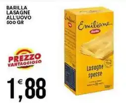 Vantaggio Cash&Carry Barilla lasagne all'uovo offerta