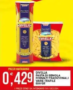 Vantaggio Cash&Carry Divella pasta di semola formati tradizionali offerta
