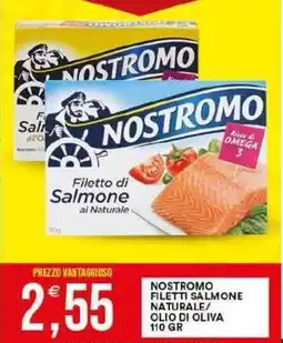 Vantaggio Cash&Carry Nostromo filetti salmone naturale/ olio di oliva offerta