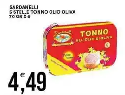 Vantaggio Cash&Carry Sardanelli 5 stelle tonno olio oliva offerta